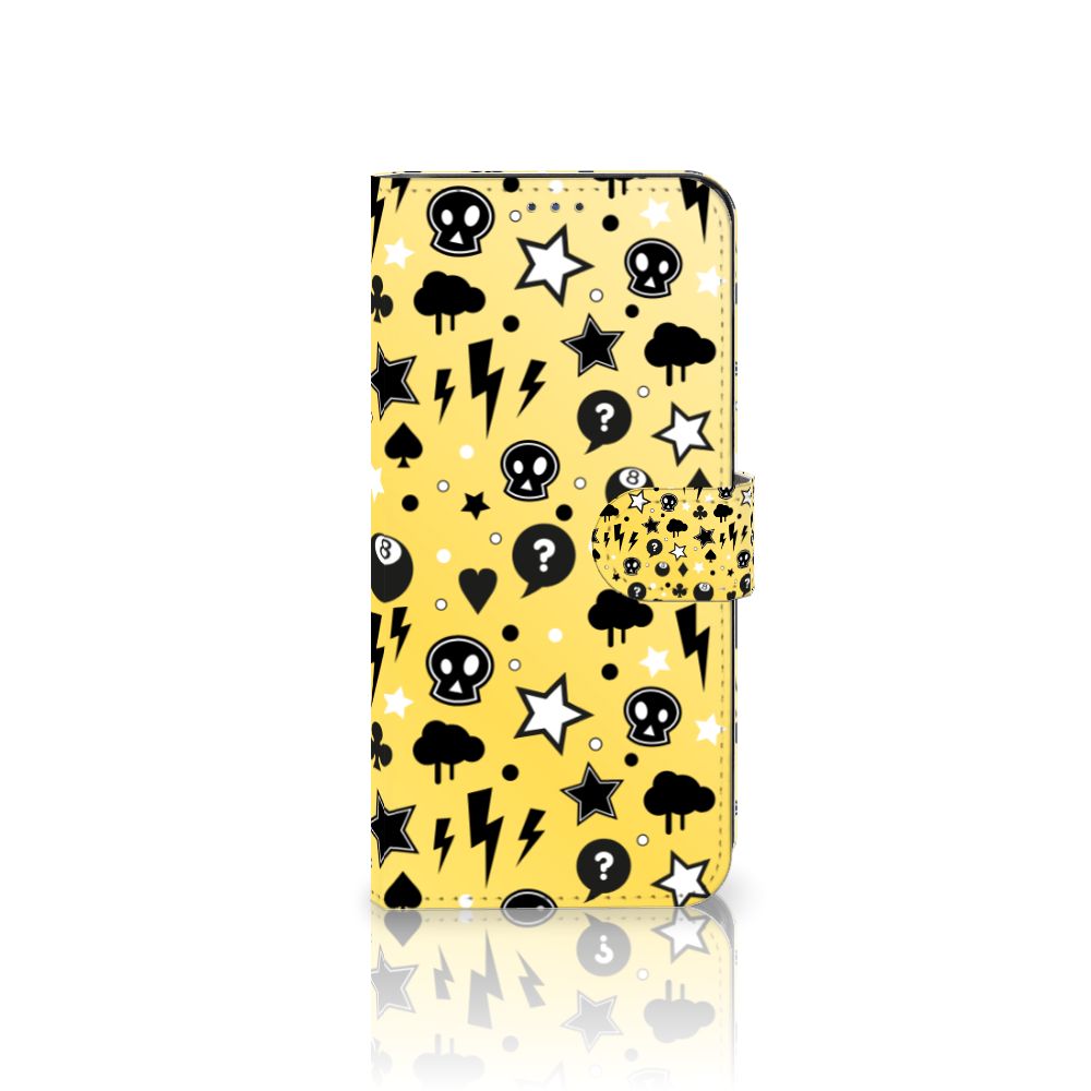 Telefoonhoesje met Naam Motorola Moto G22 Punk Geel