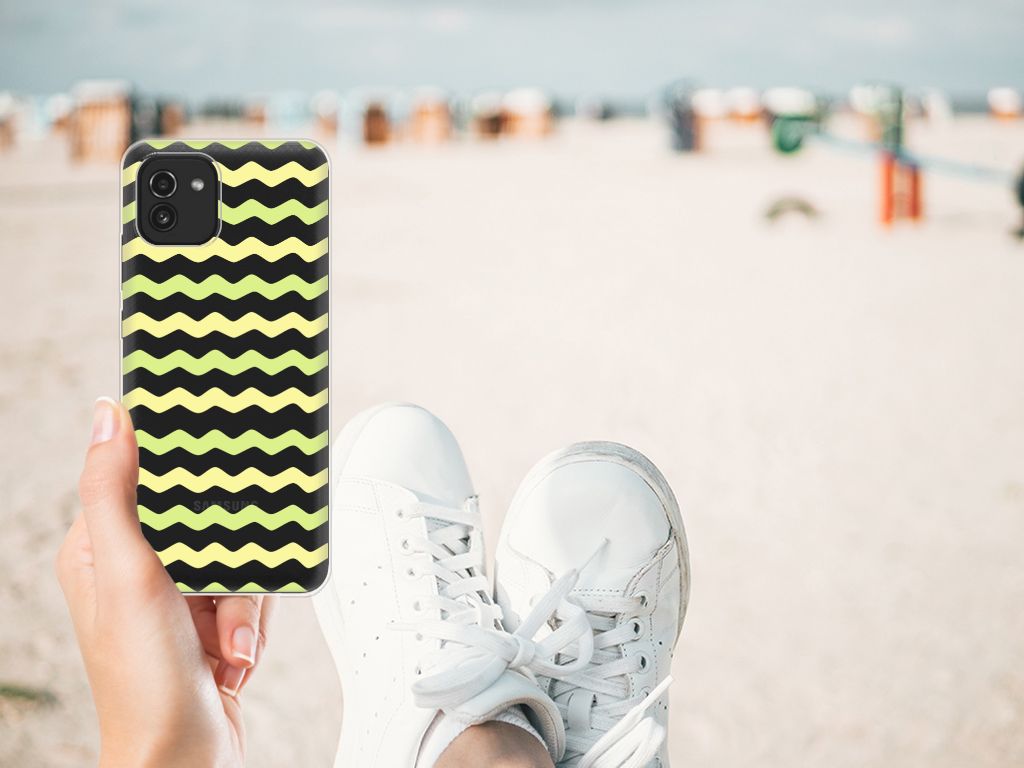Samsung Galaxy A03 TPU bumper Waves Yellow B2C Telecom
