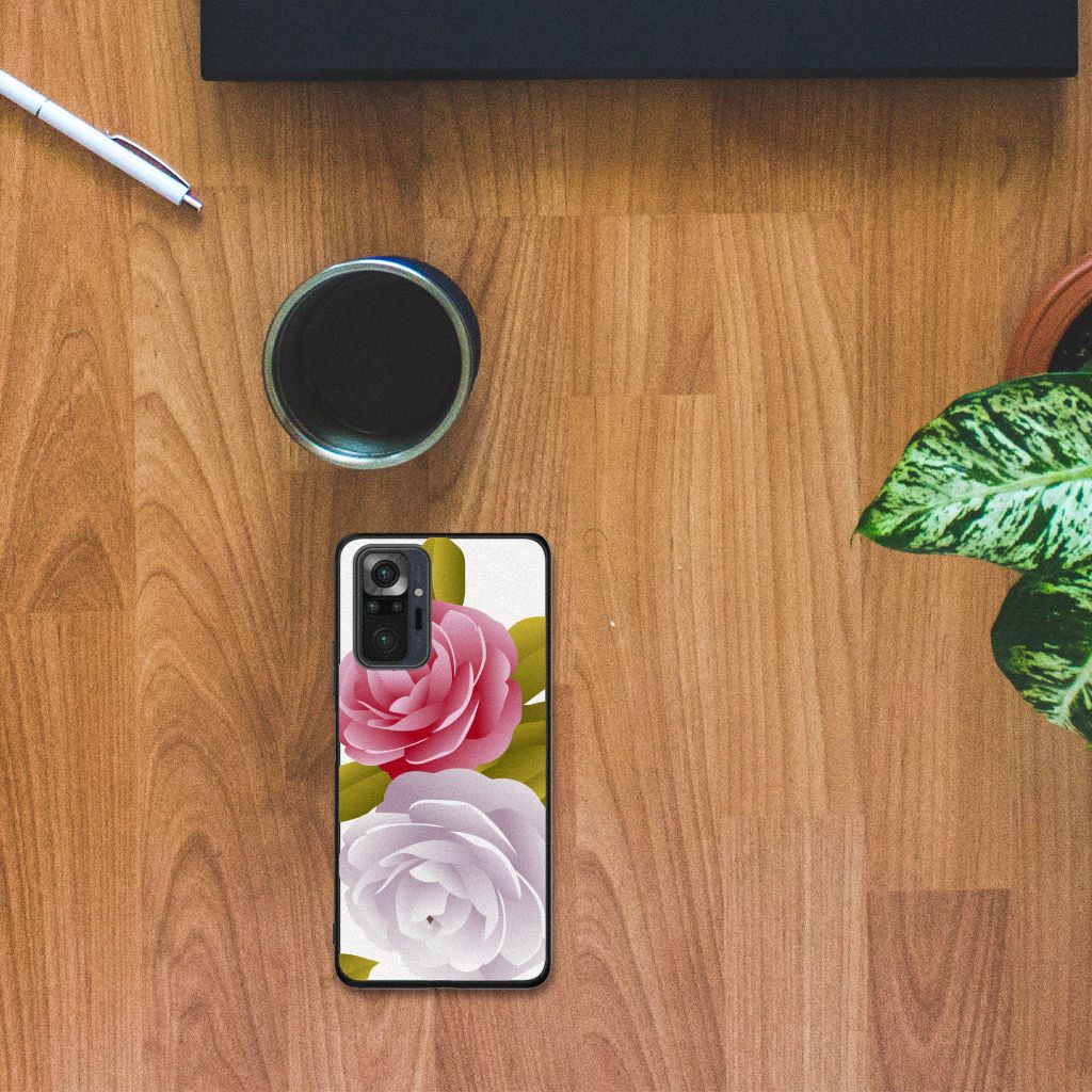 Xiaomi Redmi Note 10 Pro Bloemen Hoesje Roses B2C Telecom
