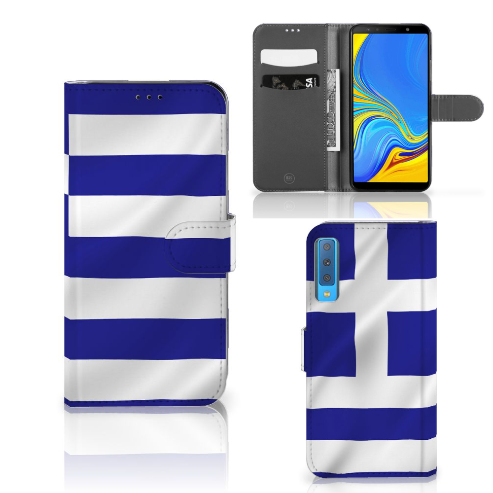 Samsung Galaxy A7 (2018) Bookstyle Case Griekenland