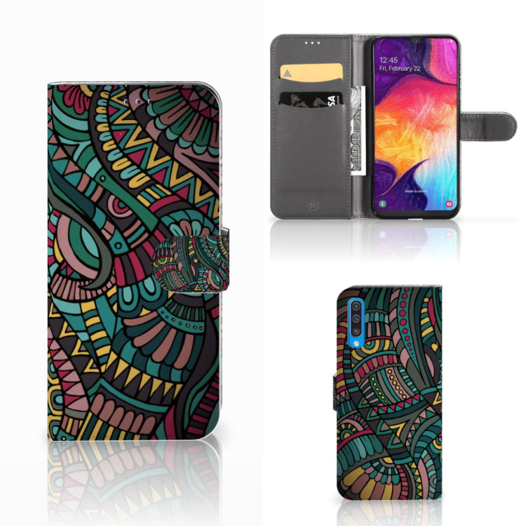 Samsung Galaxy A50 Telefoon Hoesje Aztec