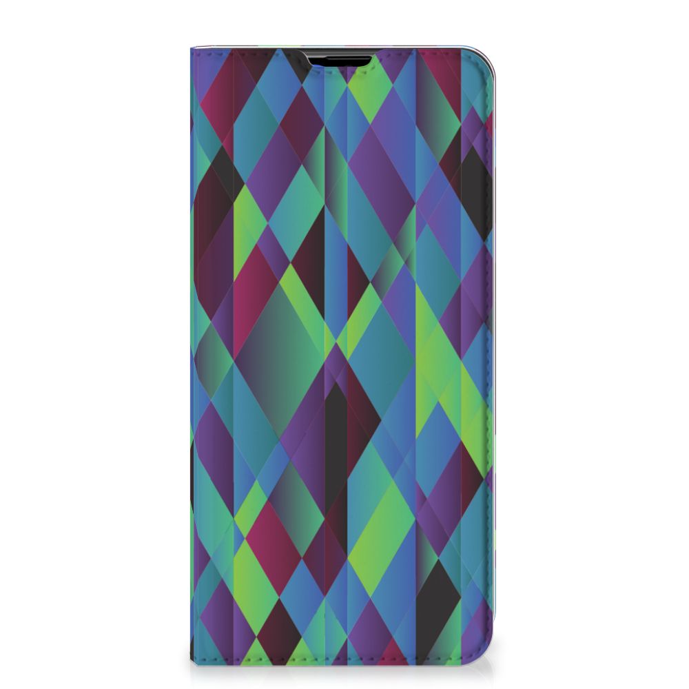 Samsung Galaxy A20s Stand Case Abstract Green Blue - B2C Telecom
