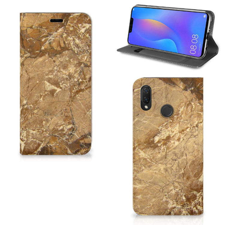 Huawei P Smart Plus Standcase Marmer Creme