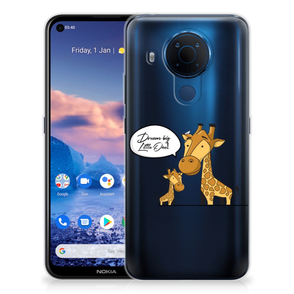 Nokia 5.4 Telefoonhoesje met Naam Giraffe