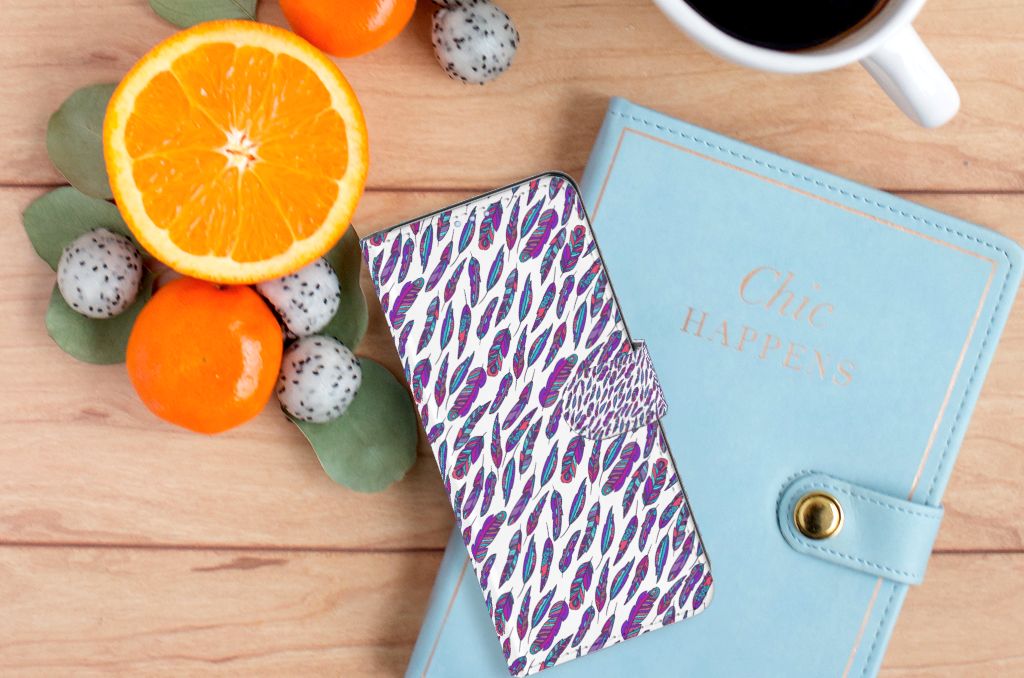 OPPO Reno 4 Pro 5G Telefoon Hoesje Feathers Color
