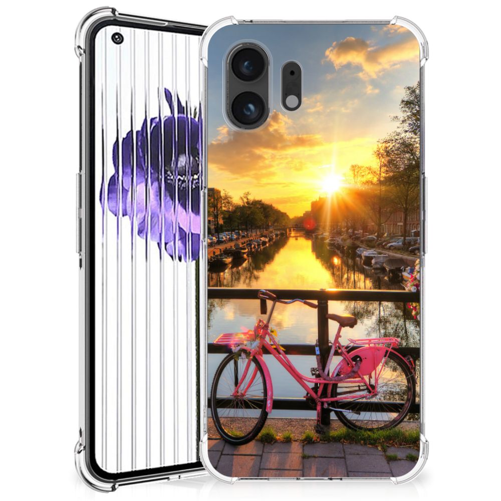 Nothing Phone (2) Telefoonhoesje met valbescherming Amsterdamse Grachten