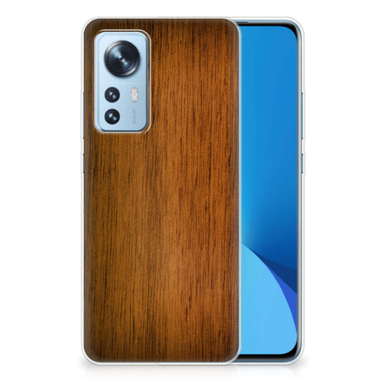 Xiaomi 12 | 12X Bumper Hoesje Donker Hout