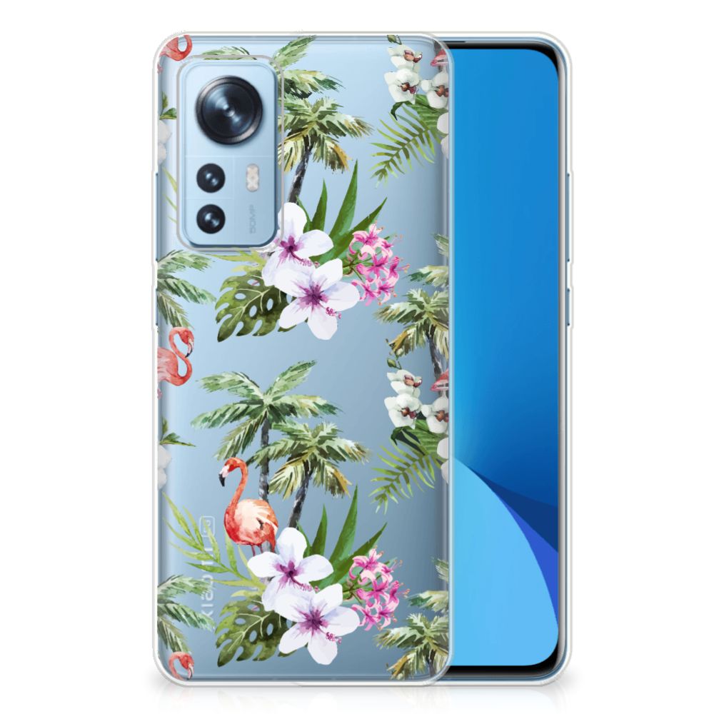 Xiaomi 12 | 12X TPU Hoesje Flamingo Palms