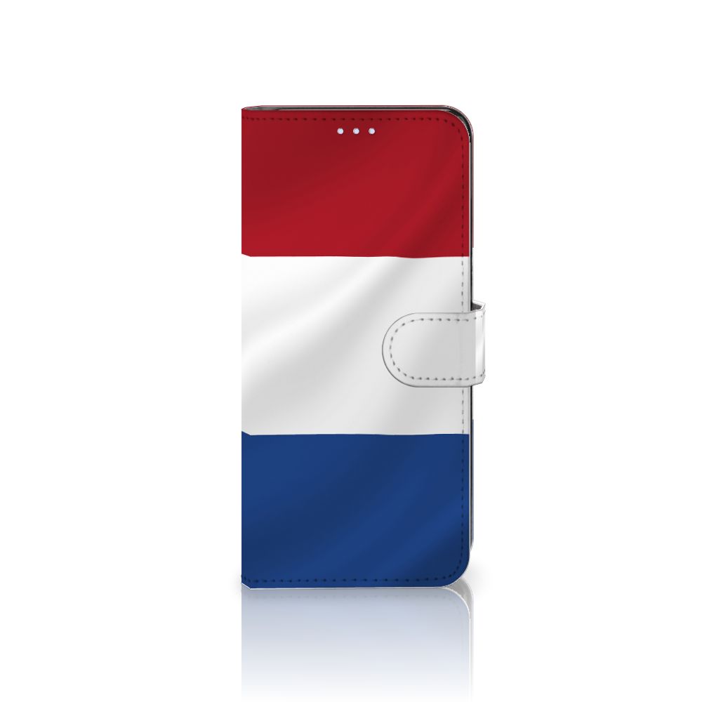 OPPO Reno 8 Lite | OnePlus Nord N20 Bookstyle Case Nederlandse Vlag met de kleuren van de Nederlandse vlag.