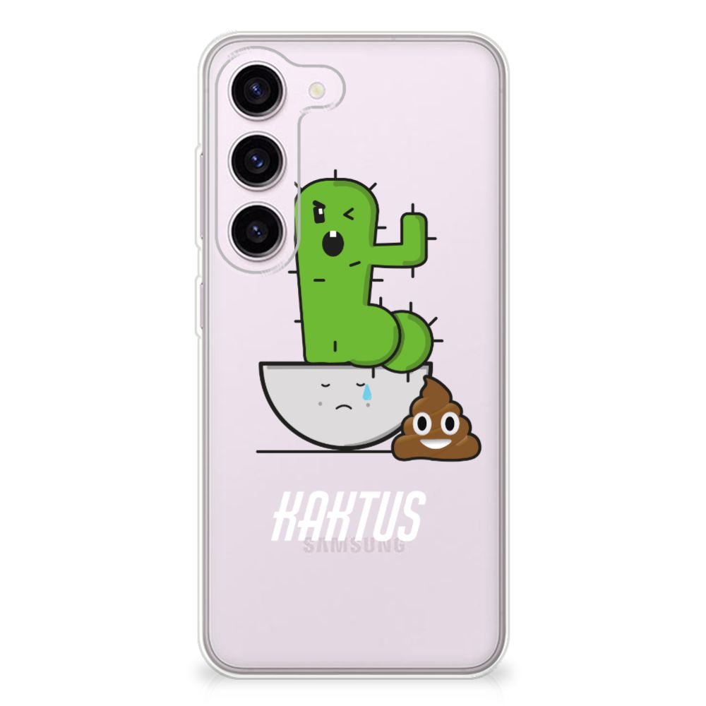 Samsung Galaxy S23 Telefoonhoesje met Naam Cactus Poo B2C Telecom