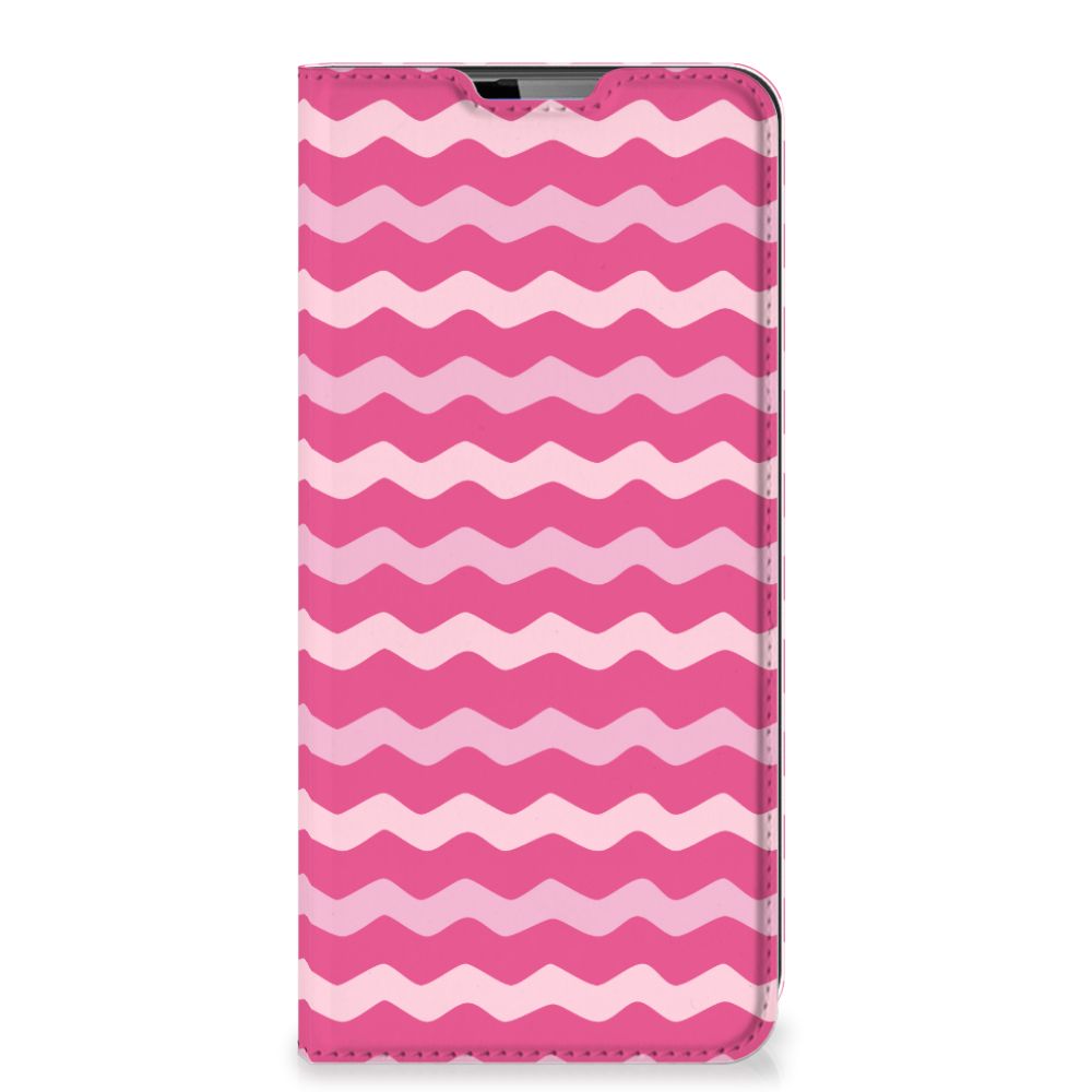 Motorola Moto G9 Plus Hoesje met Magneet Waves Pink - B2C Telecom