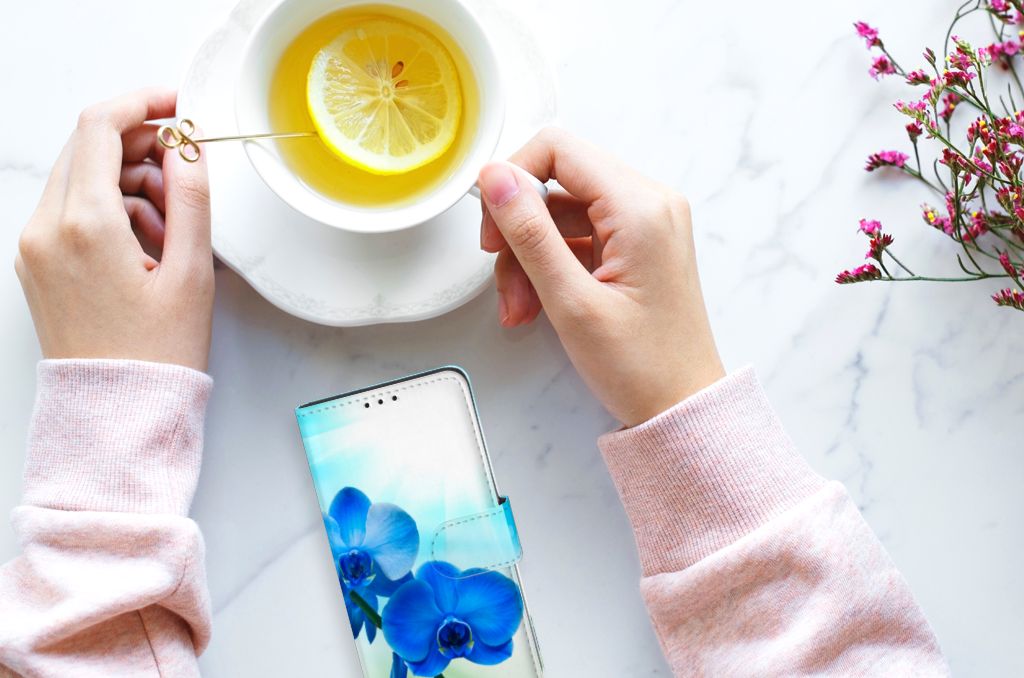 Xiaomi Redmi 7A Hoesje Orchidee Blauw - Cadeau voor je Moeder