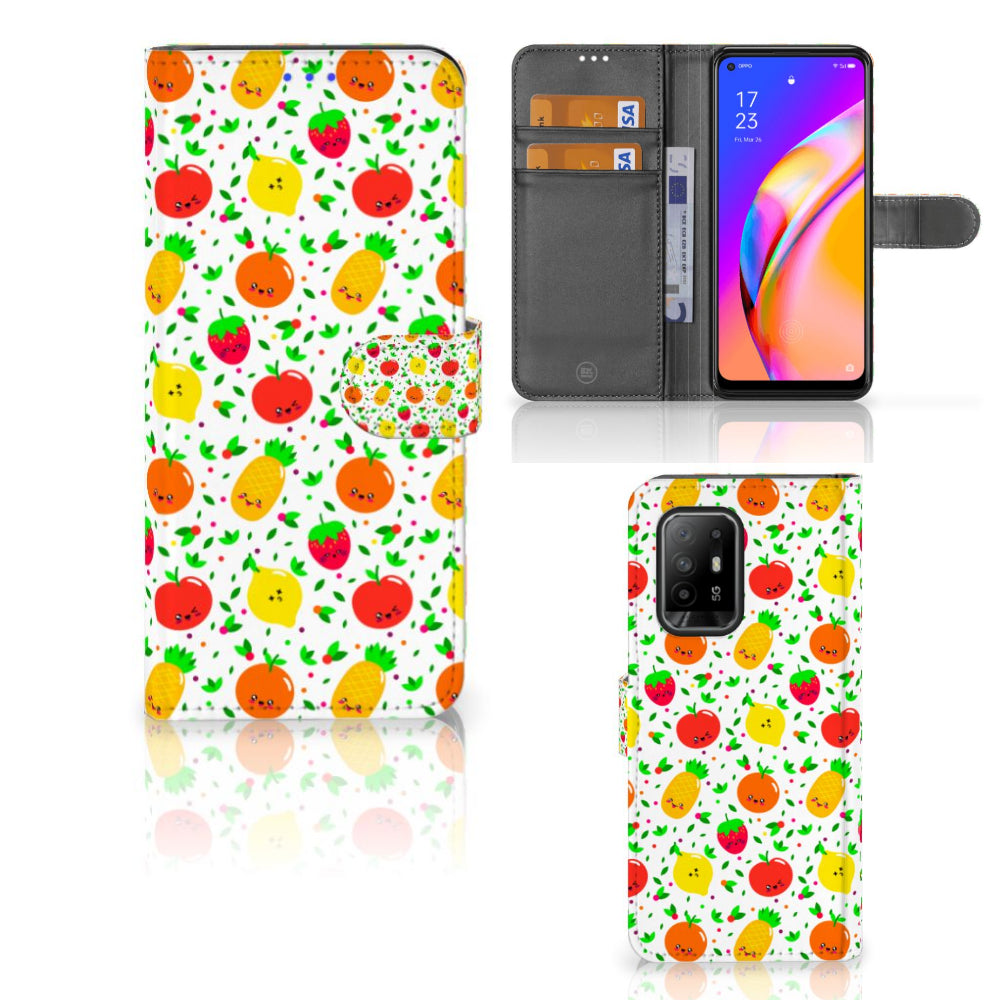 OPPO Reno5 Z | A94 5G Book Cover Fruits