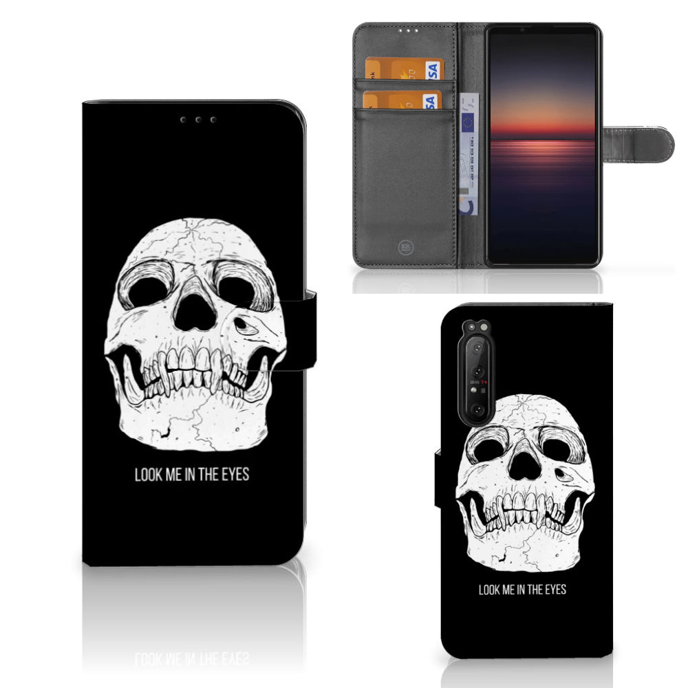 Telefoonhoesje met Naam Sony Xperia 1 II Skull Eyes