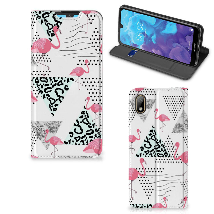 Huawei Y5 (2019) Hoesje maken Flamingo Triangle