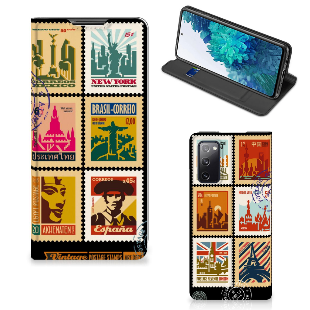 Samsung Galaxy S20 FE Book Cover Postzegels - B2C Telecom