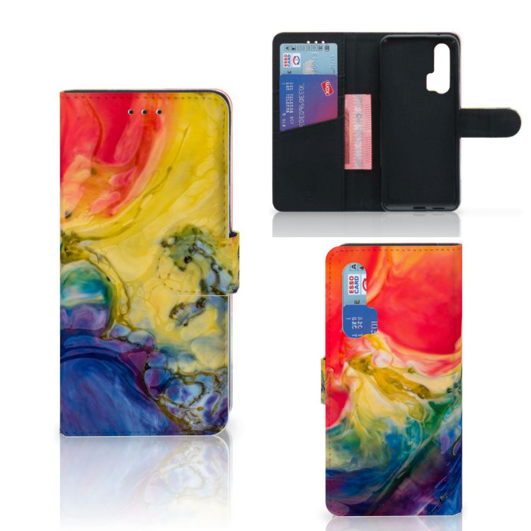 Hoesje Honor 20 Pro Watercolor Dark