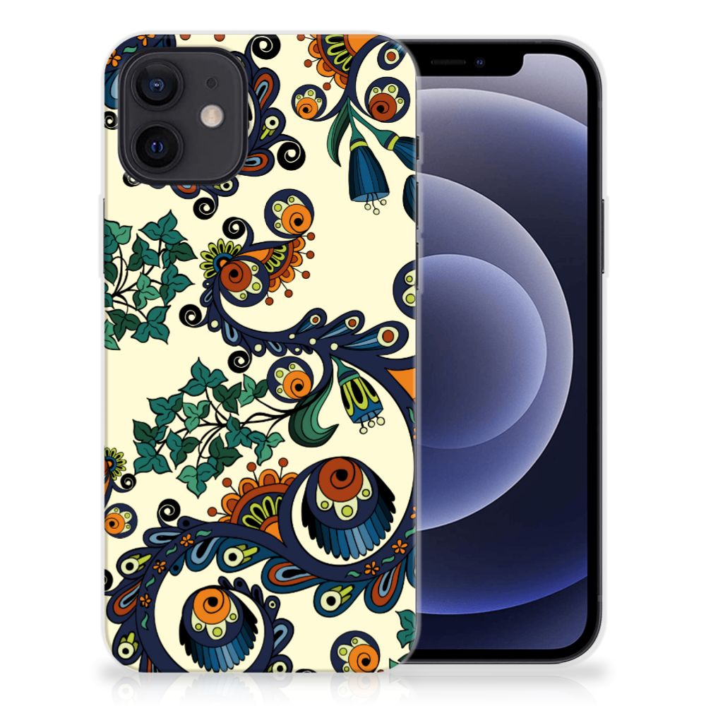 Siliconen Hoesje iPhone 12 | 12 Pro (6.1") Barok Flower