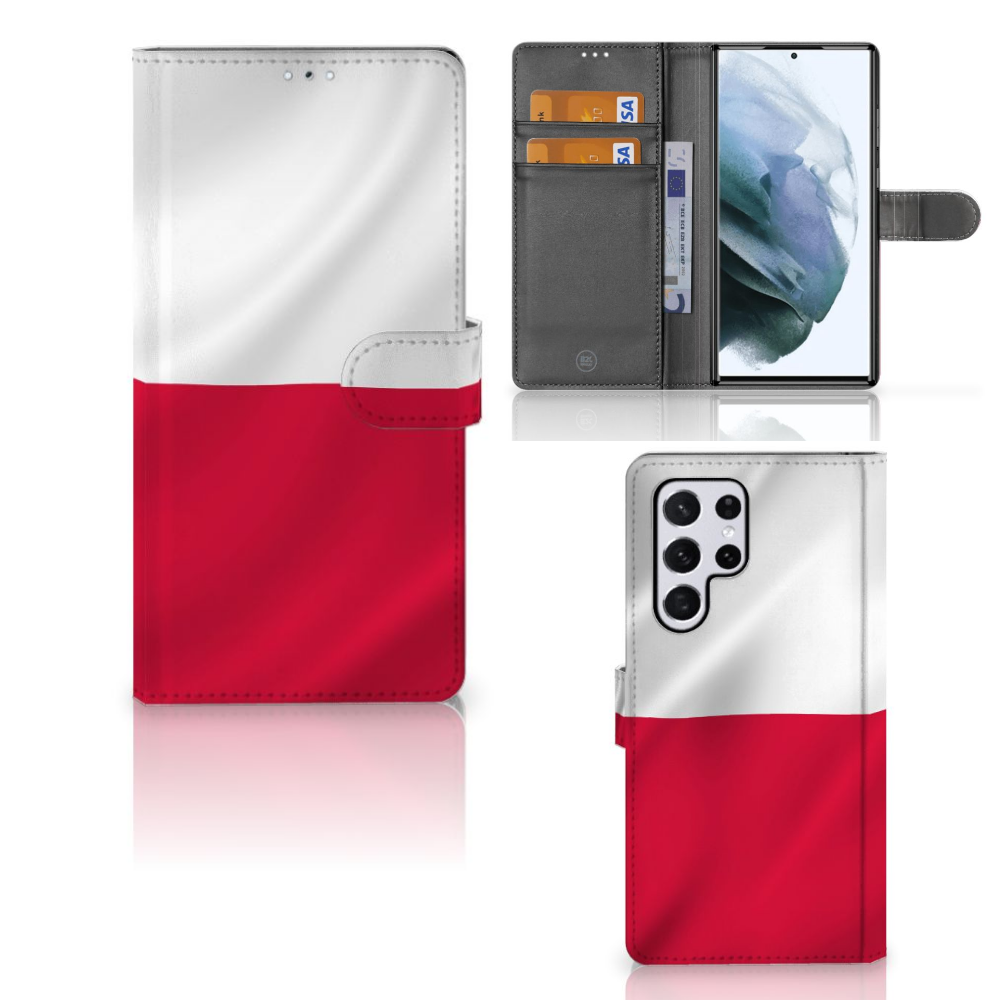 Samsung Galaxy S22 Ultra Bookstyle Case Polen