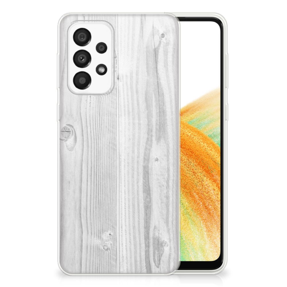 Samsung Galaxy A33 5G Bumper Hoesje White Wood B2C Telecom