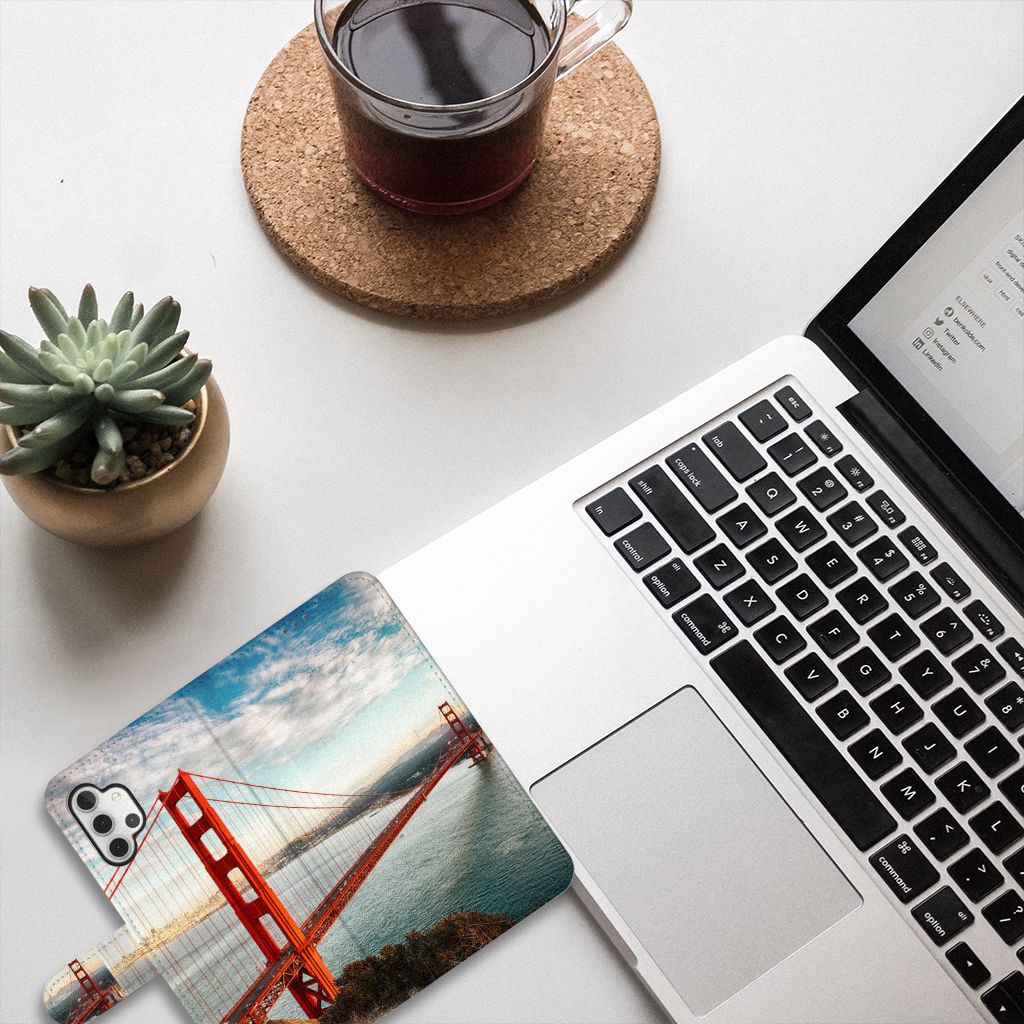 Samsung Galaxy A32 5G Flip Cover Golden Gate Bridge