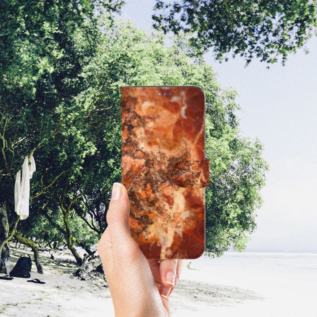 OPPO Find X3 Neo 5G Bookcase Marmer Bruin