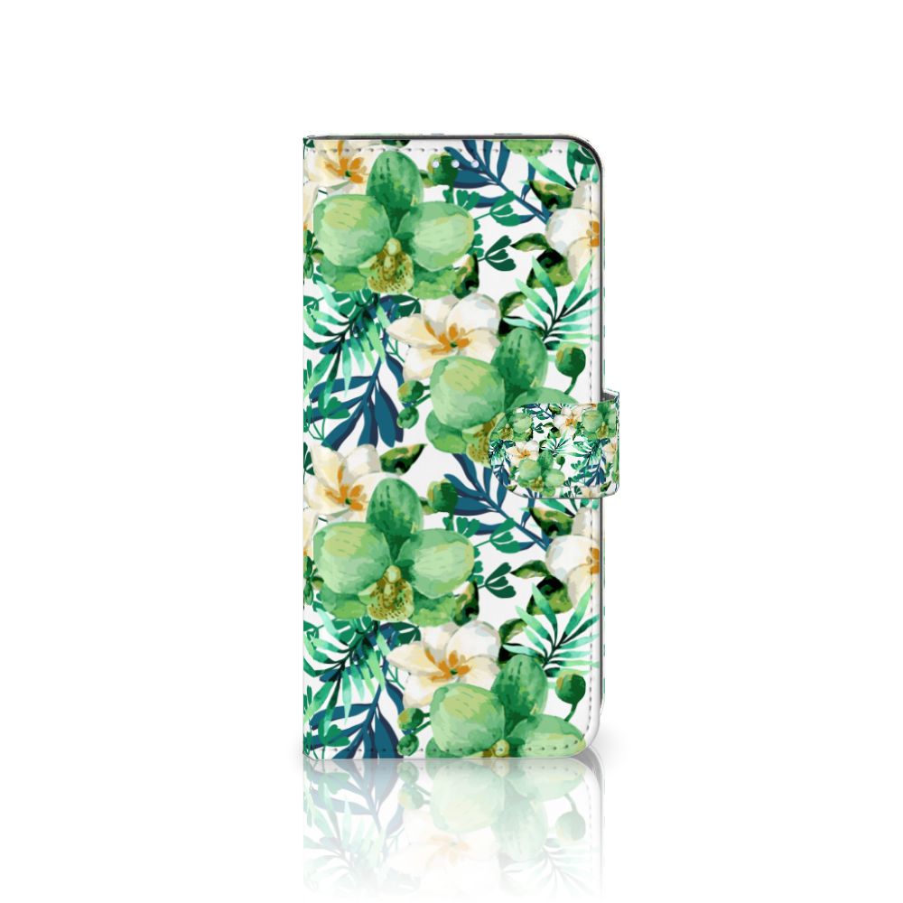 Motorola Moto G100 Hoesje Orchidee Groen
