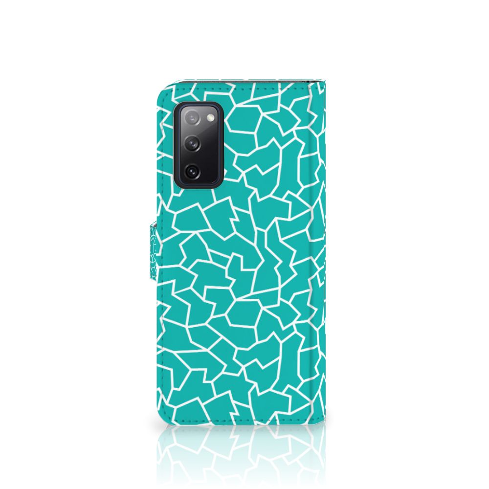 Samsung Galaxy S20 FE Hoesje Cracks Blue