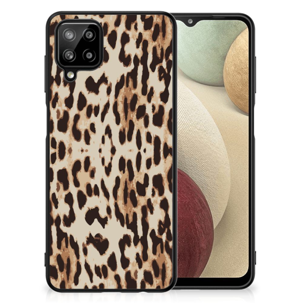 Samsung Galaxy A12 Dierenprint Telefoonhoesje Leopard