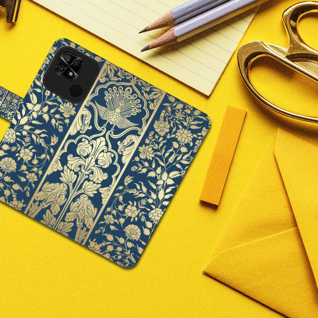 Xiaomi Redmi 10C Hoesje Beige Flowers