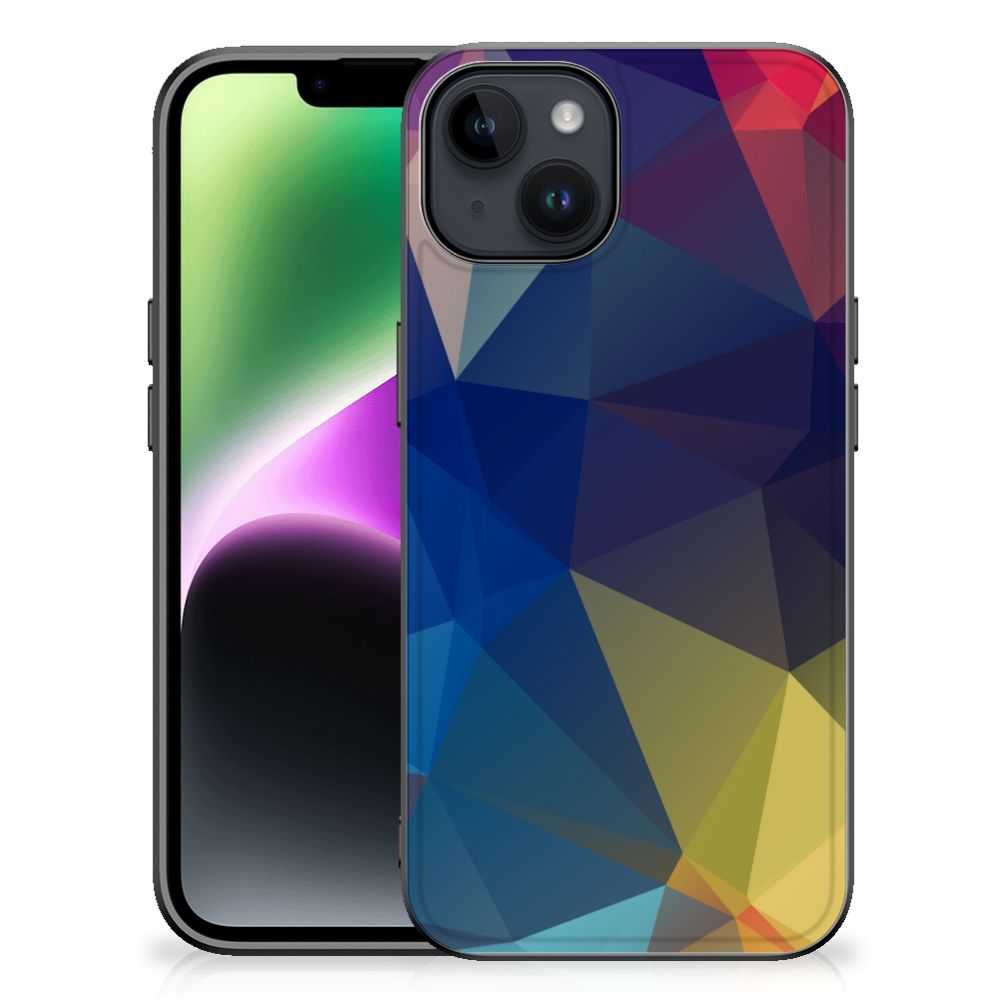 iPhone 15 Backcover Polygon Dark