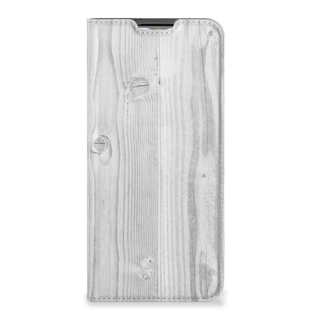 OPPO A54s | A16 | A16s Book Wallet Case White Wood