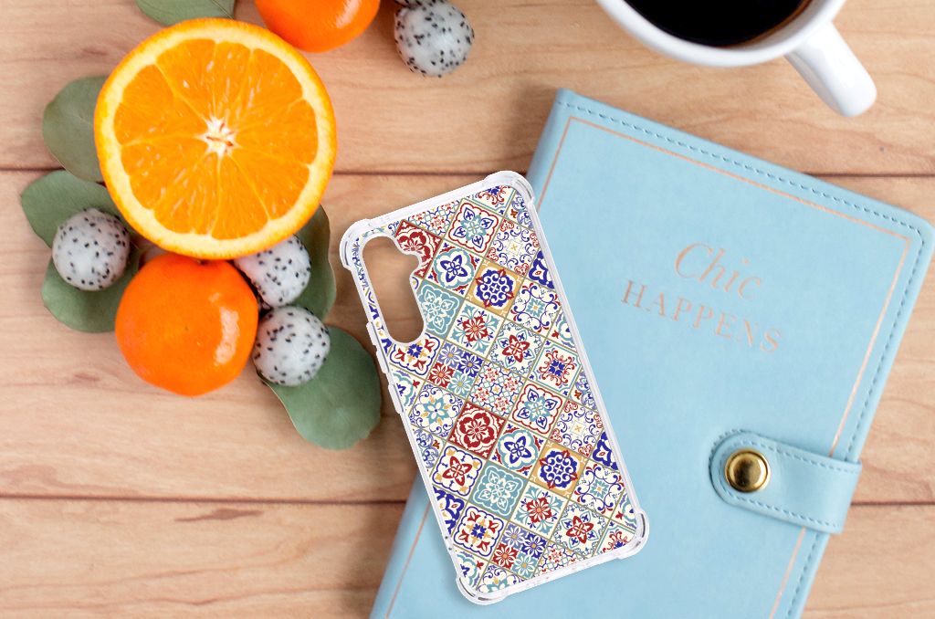 Samsung Galaxy A34 Anti-Shock Hoesje Tiles Color B2C Telecom