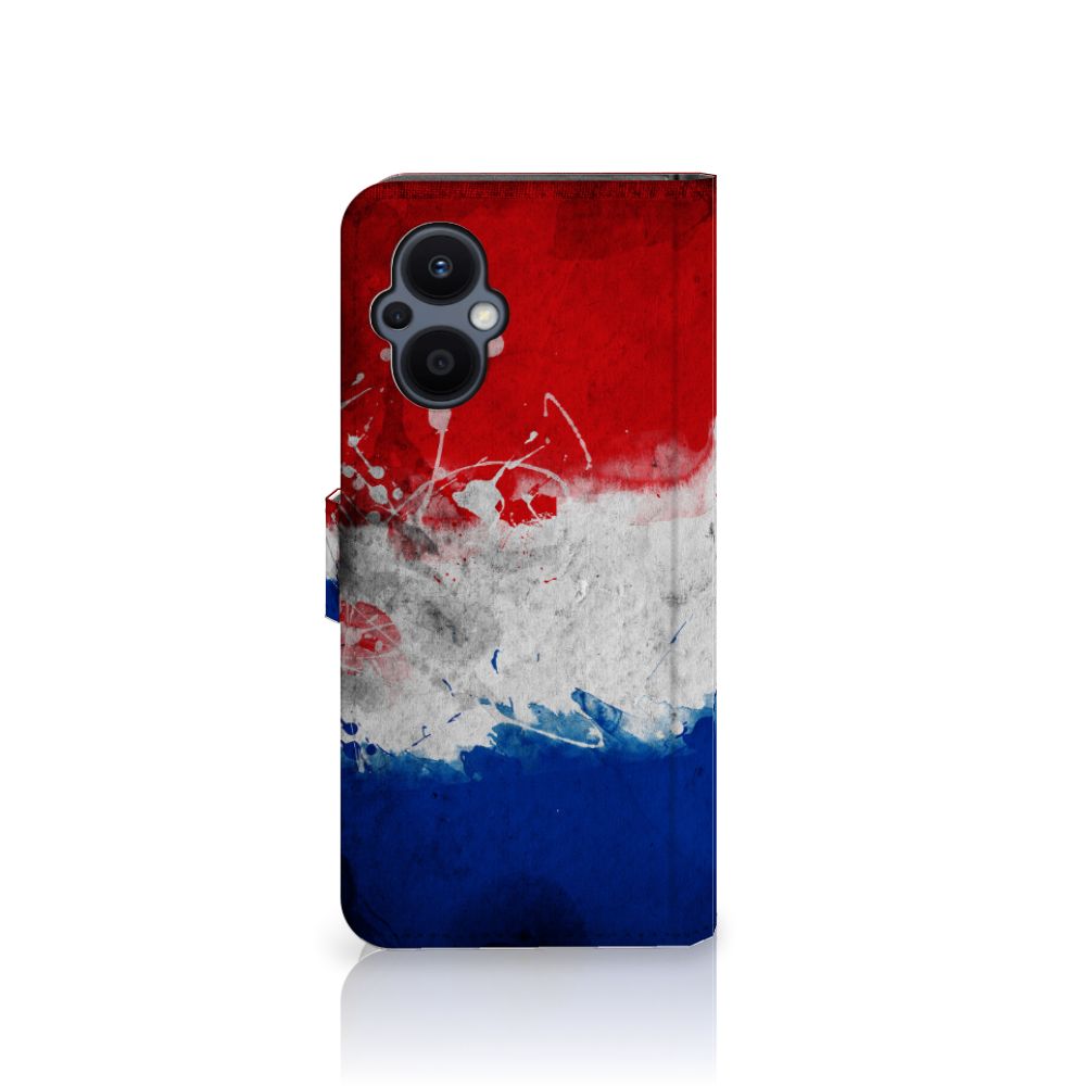 OPPO Reno 8 Lite | OnePlus Nord N20 Bookstyle Case Nederland met Nederlandse vlag design