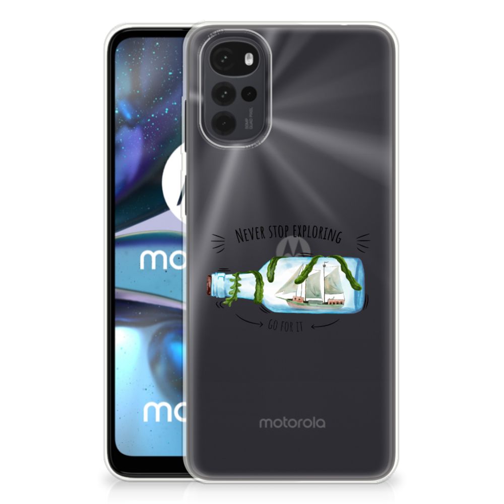 Motorola Moto G22 Telefoonhoesje met Naam Boho Bottle B2C Telecom