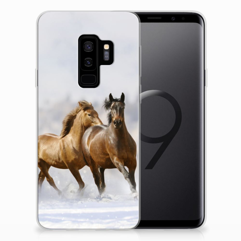 Samsung Galaxy S9 Plus TPU Hoesje Paarden