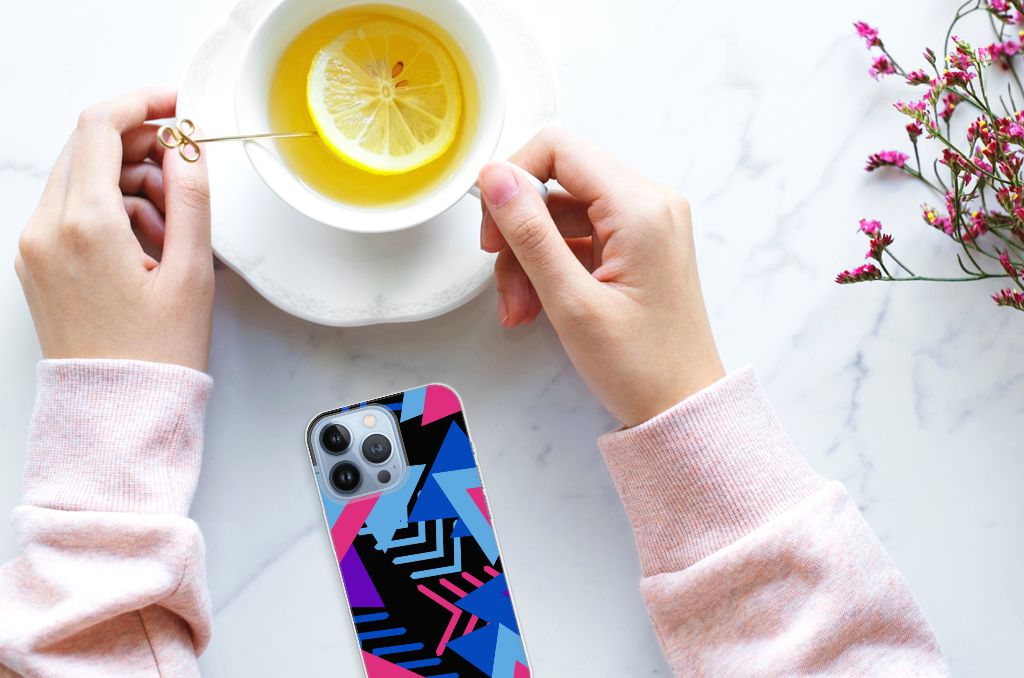 Apple iPhone 13 Pro TPU Hoesje Funky Triangle B2C Telecom