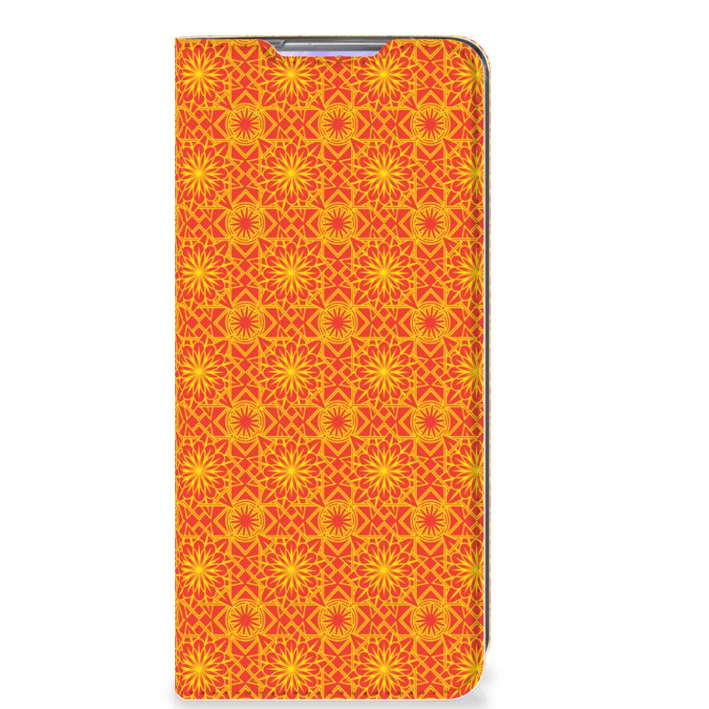 Samsung Galaxy S20 Ultra Hoesje met Magneet Batik Oranje - B2C Telecom