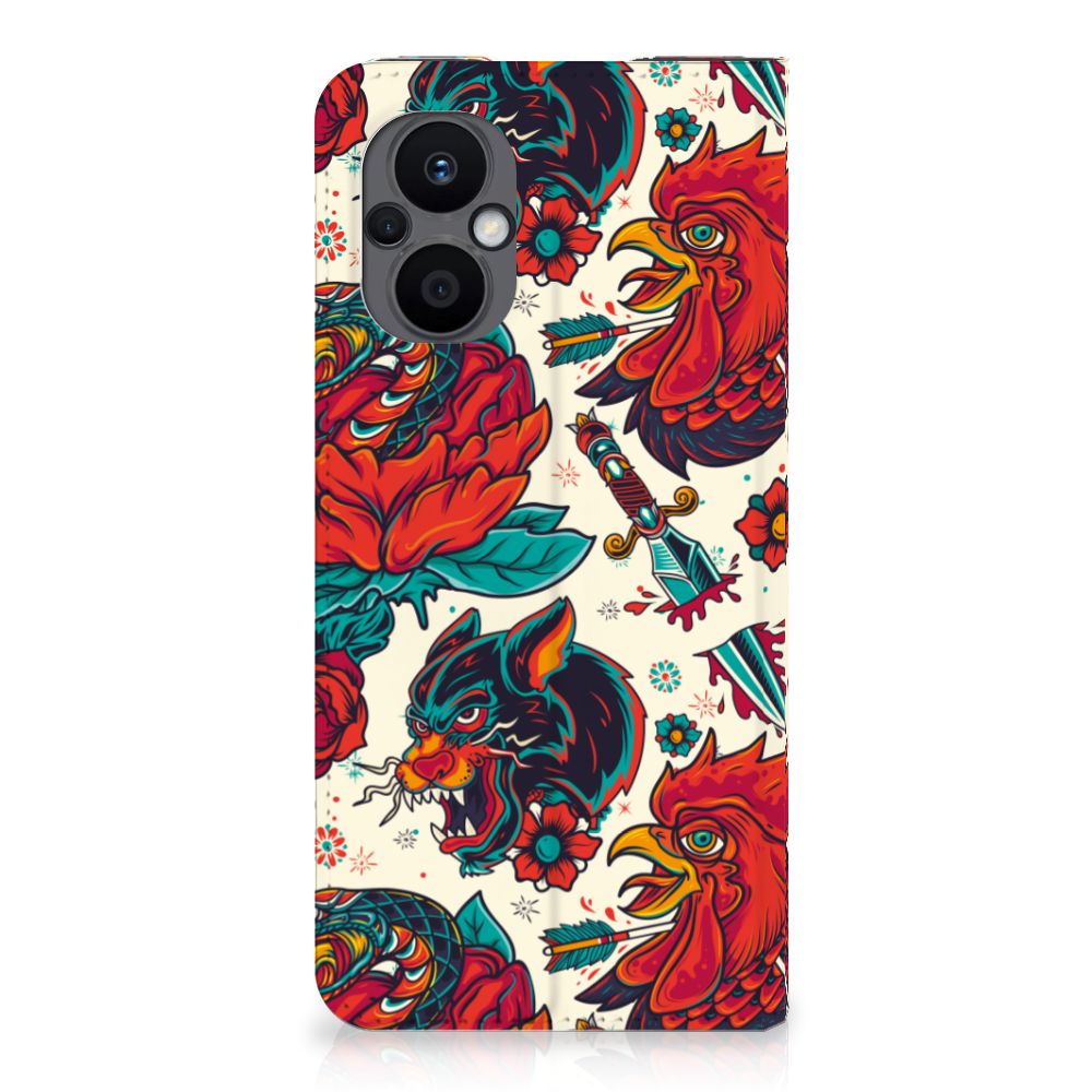 Stand Case voor OPPO Reno8 Lite Old Skool - B2C Telecom