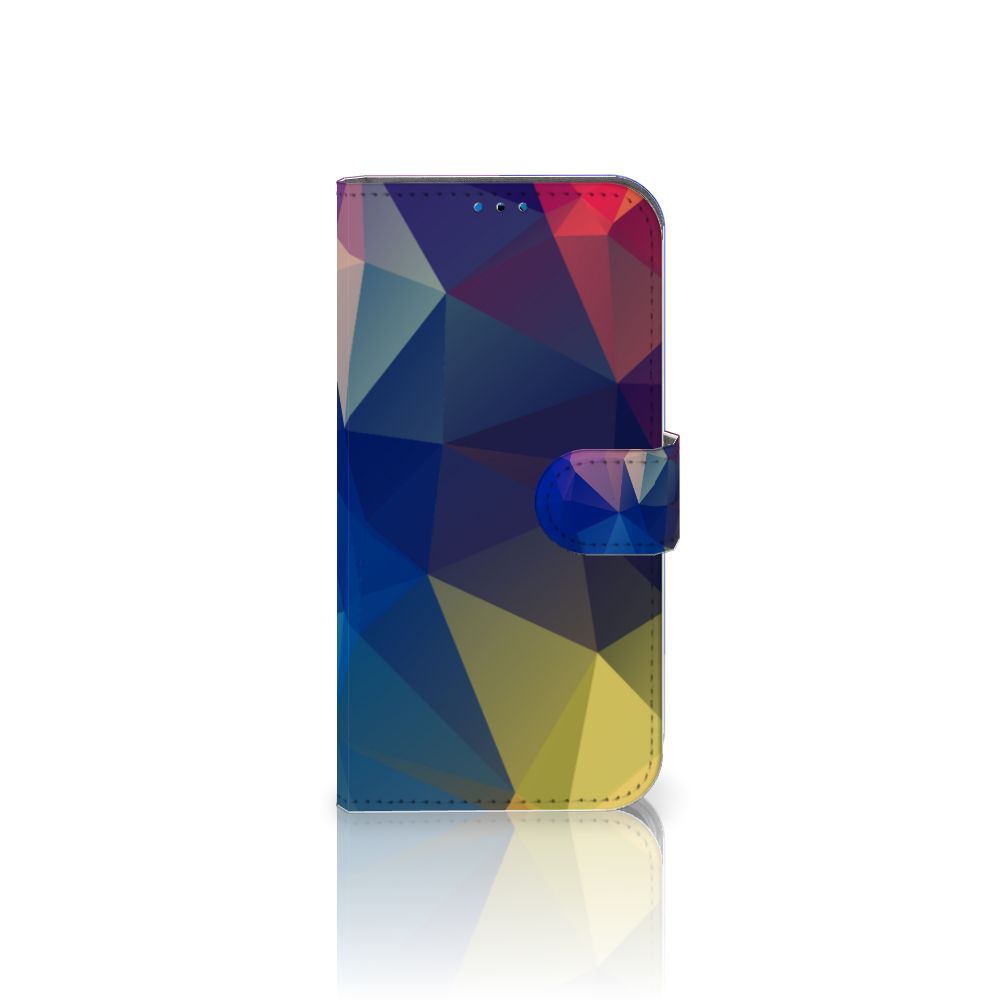 iPhone 14 Pro Book Case Polygon Dark