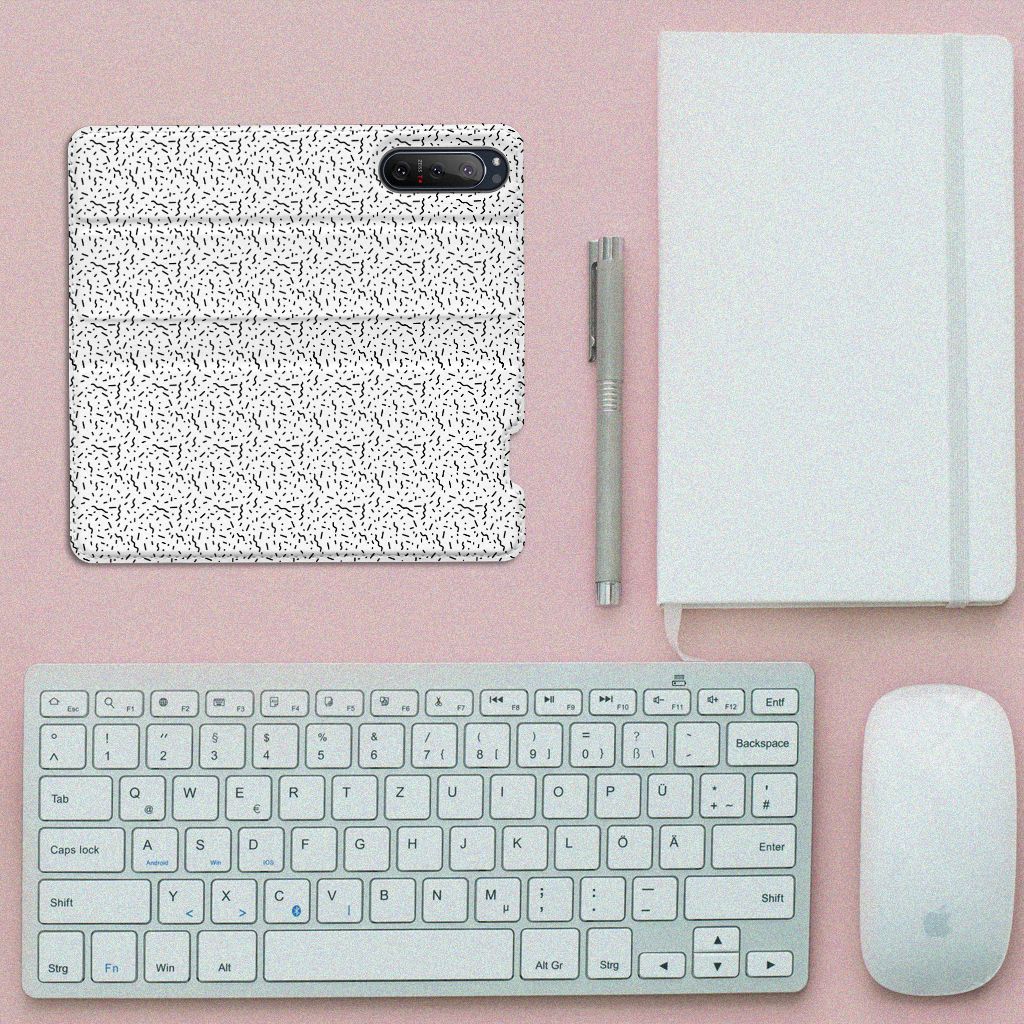 Sony Xperia 5 II Hoesje met Magneet Stripes Dots - B2C Telecom