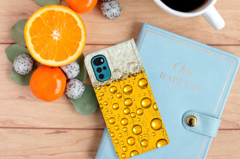 Motorola Moto G22 Flip Style Cover Bier - B2C Telecom
