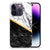 Apple iPhone 14 Pro TPU Siliconen Hoesje Marmer Wit Zwart - Origineel Cadeau Man