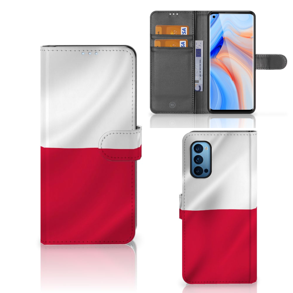 OPPO Reno 4 Pro 5G Bookstyle Case Polen