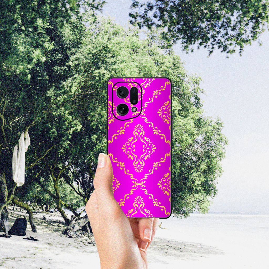 Back Cover OPPO Find X5 Barok Roze B2C Telecom