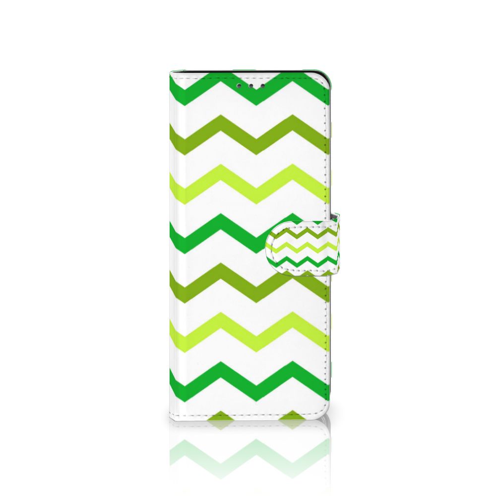 Sony Xperia 5II Telefoon Hoesje Zigzag Groen