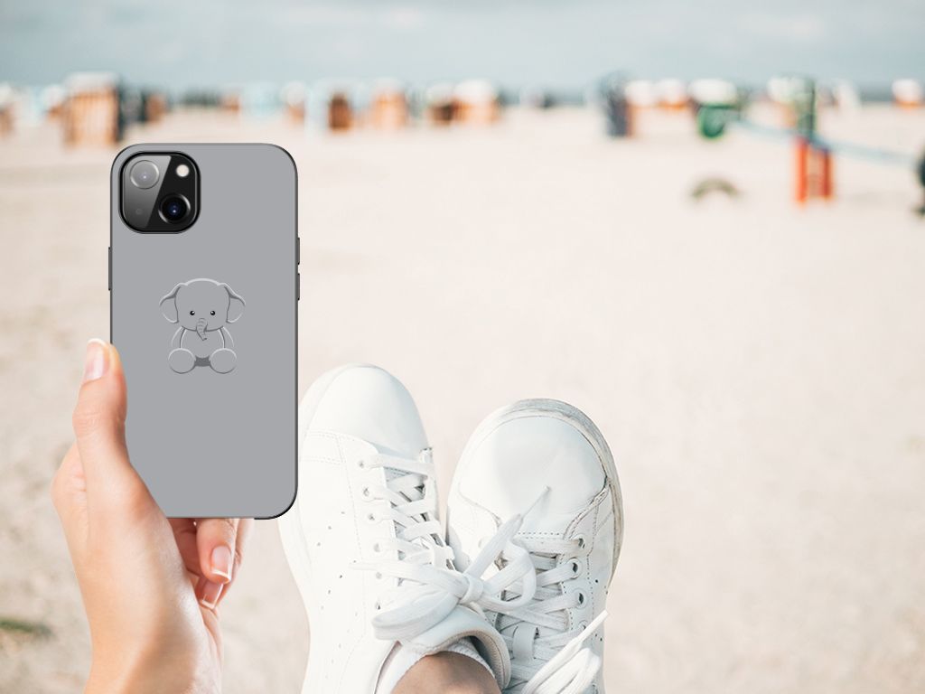 Apple iPhone 13 Hoesje Grijs Baby Olifant B2C Telecom