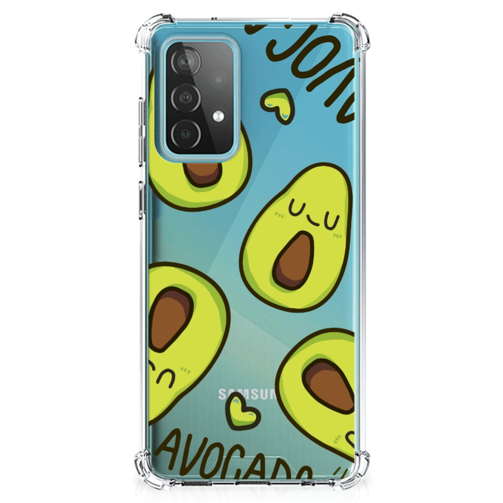 Samsung Galaxy A52 4G/5G Stevig Bumper Hoesje Avocado Singing