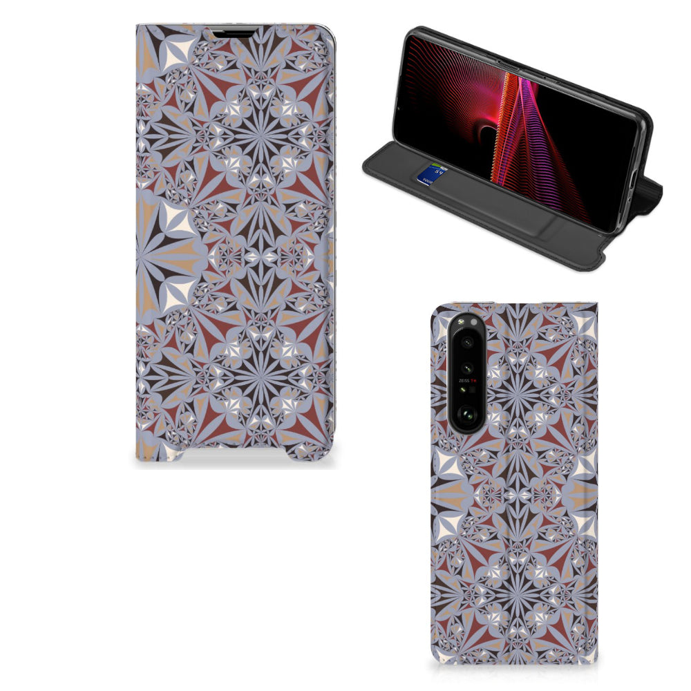 Sony Xperia 1 III Standcase Flower Tiles