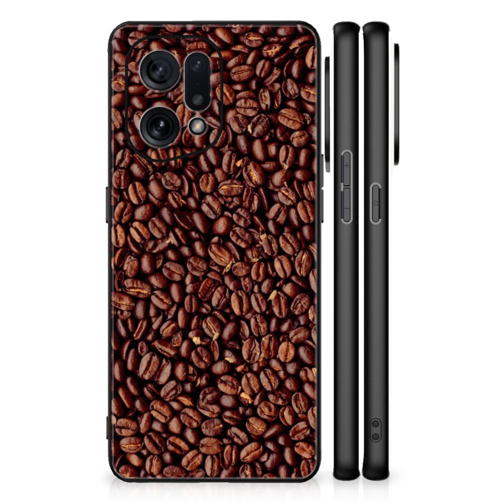 OPPO Find X5 Back Cover Hoesje Koffiebonen B2C Telecom